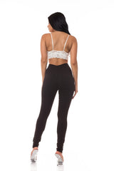 High Rise Skinny Jean with Round Back Pocket