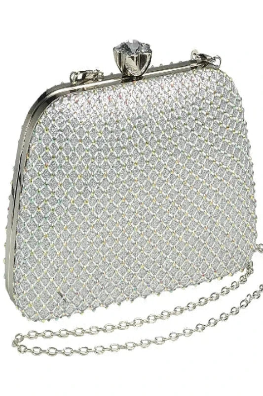 Criss Cross Crystal Ball Bag