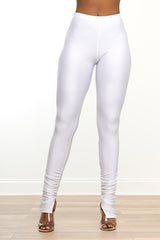 Ankle Ruched Shiny Legging