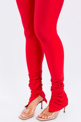 Ankle Ruched Shiny Legging