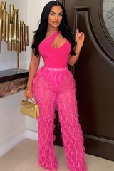 See Through Palazzo Pants