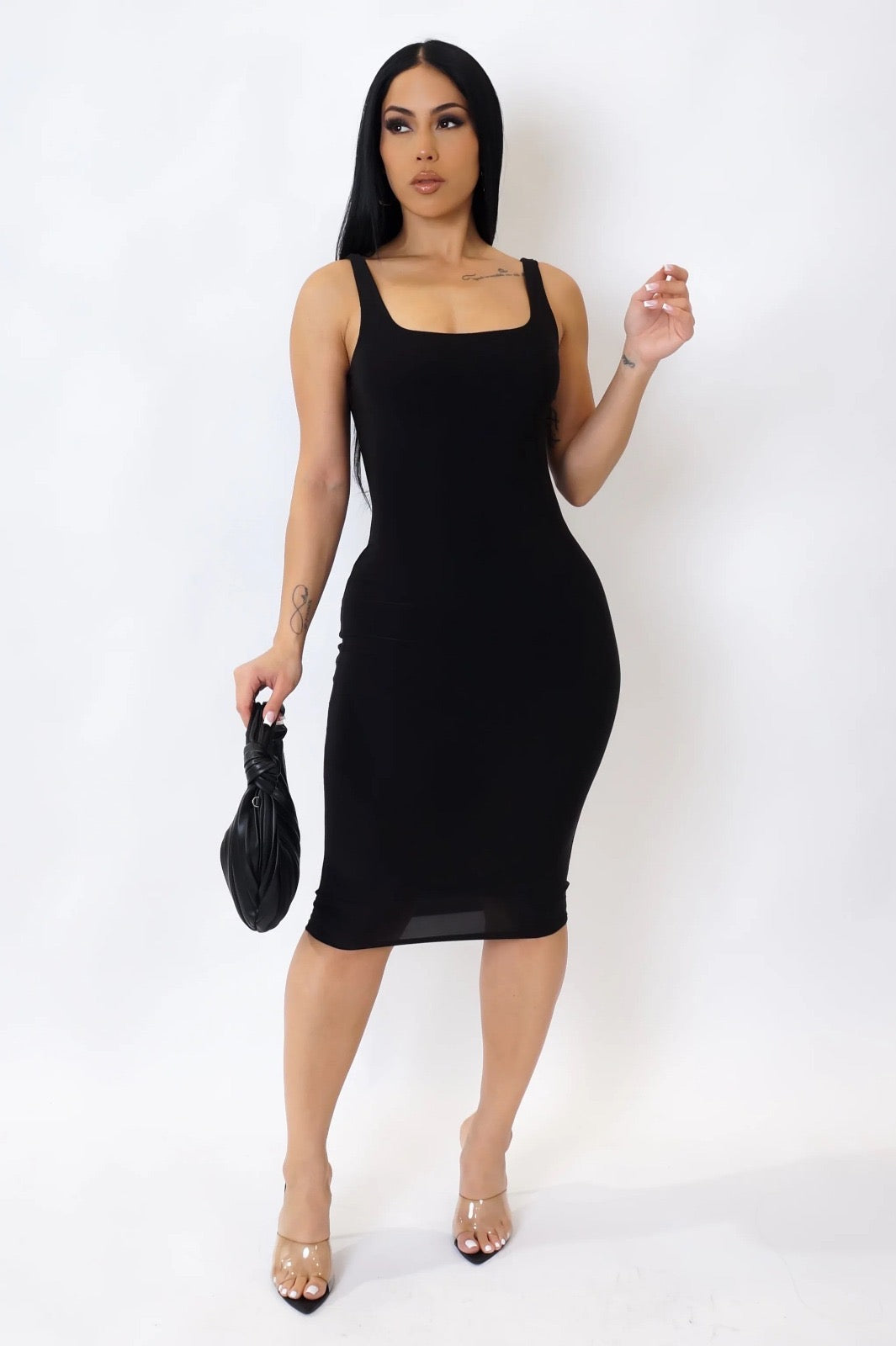 Midi Length Tank Dress