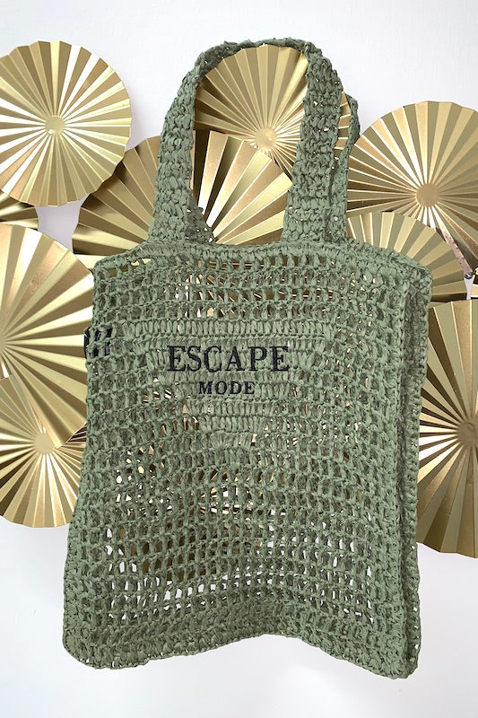 Large Crochet Tote Escape Mode Bag