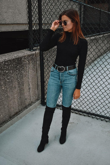 Suede Thigh High Boots