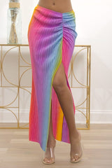 Rainbow 2 Piece Skirt Set