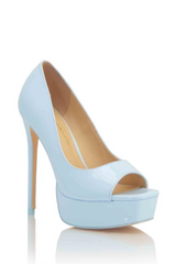 Peep Square Toe Platform Shoe