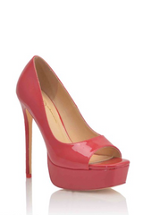 Peep Square Toe Platform Shoe