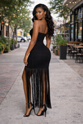 Midnight Fringe Elegance Dress