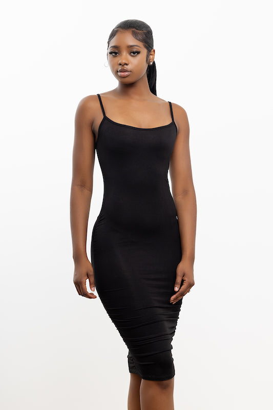 Scoop Neck Spaghetti Dress