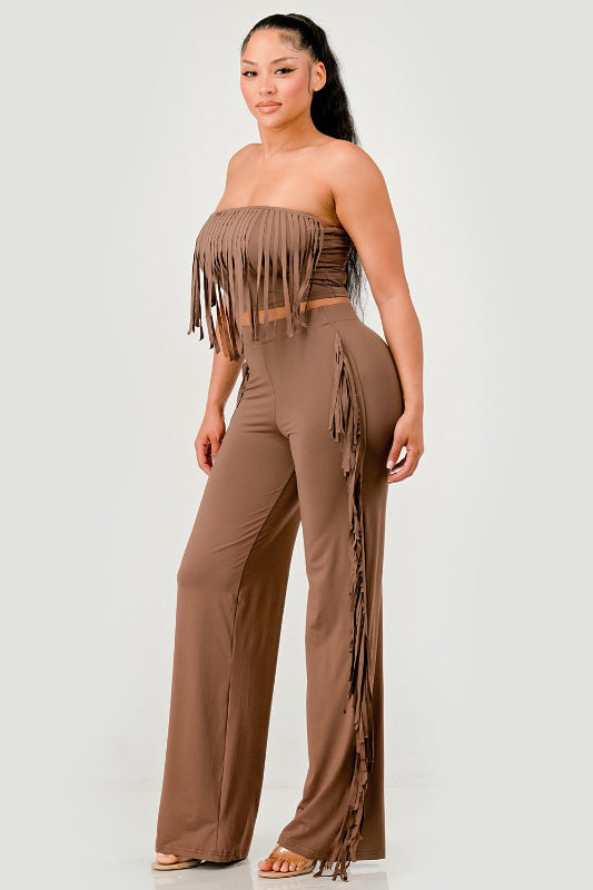 Fringe Pants Set