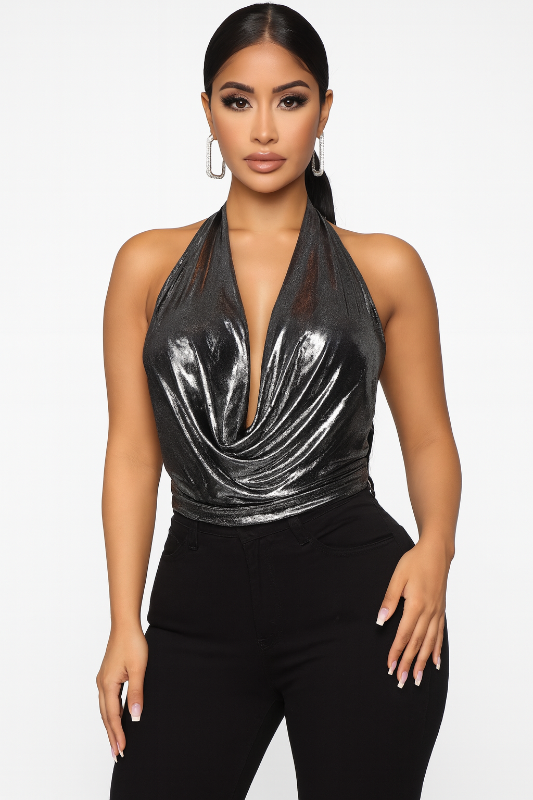 Metallic Goddess Top
