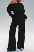 Slip into effortless sophistication with the Midnight Flow Jumpsuit. This bold one-piece silhouette