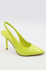 Colorful Slingback Heel