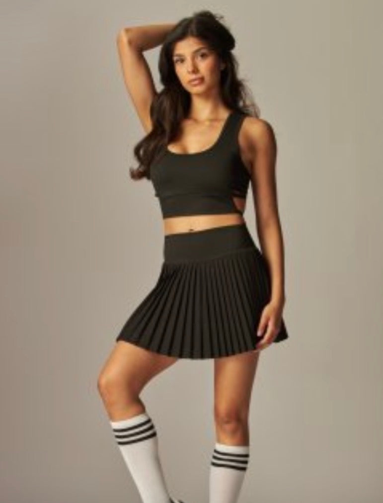 Pink Grand Slam Pleated Tennis Skort