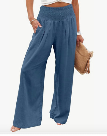 High Waisted soft linen Pant