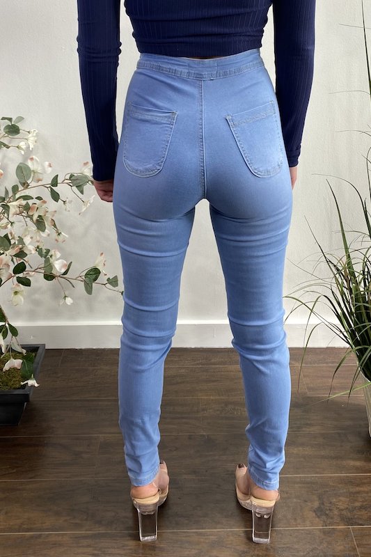 High Waist Stretch Skinny Jean