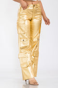 Metallic Gold Cargo Pant JC & JQ INC