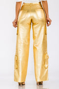 Metallic Gold Cargo Pant JC & JQ INC