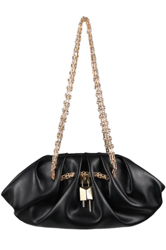 Yours Plus Size Chain Lock Detail Bag