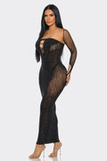 Rhinestone Embellished Seamless Dress HANA FASHION