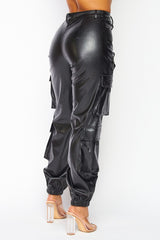 Pu Cargo Pants