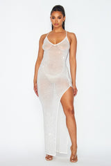 Spaghetti Strap Maxi Jewel Dress
