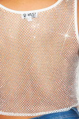 Jewel Sleeveless Crop Top