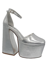 Platform Heel with Ankle Strap