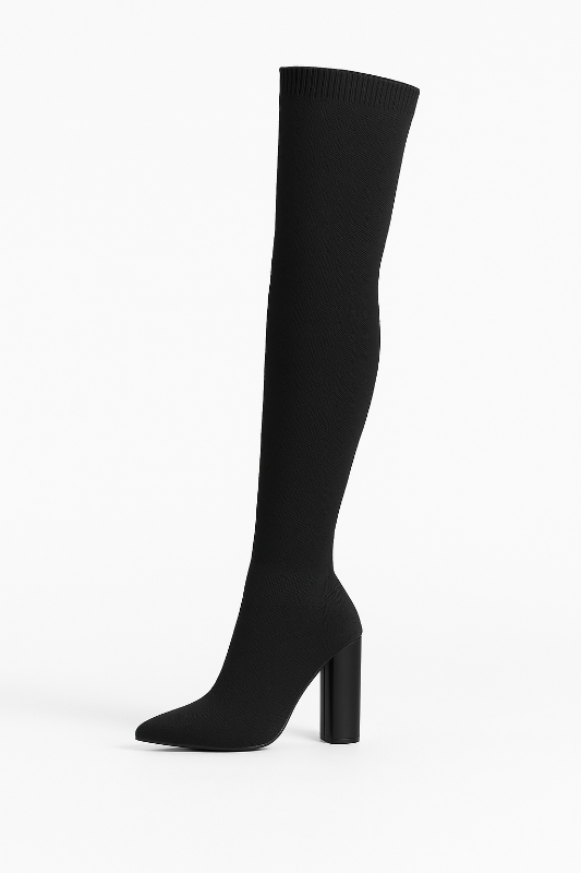 Over the knee stretch material Boot