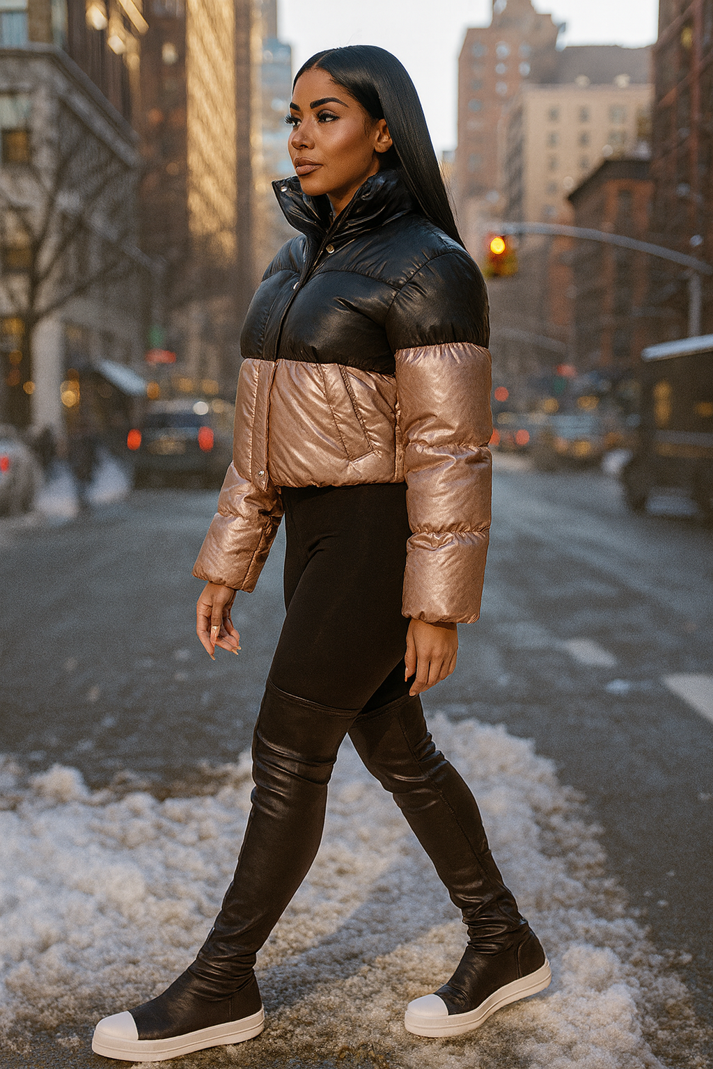 OTK Faux Leather Sneakers