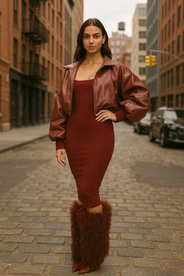 Knee Length Fur Boot