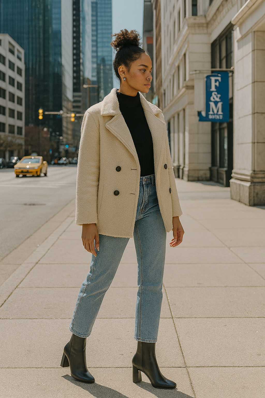 Square Toe Chunky Ankle Booties