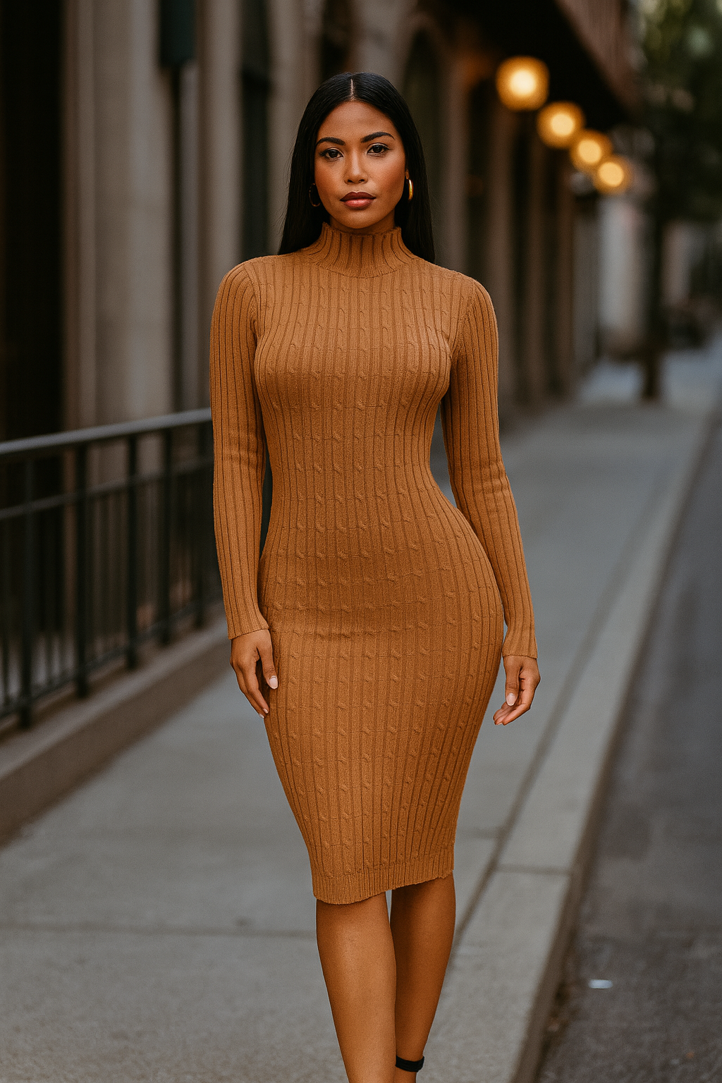 Ribbed Sweater Dress