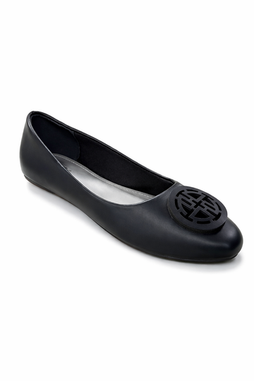 Ballerina Flat with Medallion