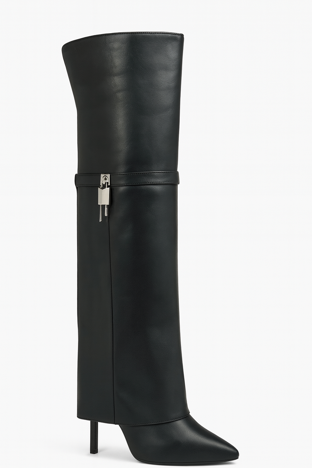 Over The Knee Fold Over High Heel Dreesy Boots