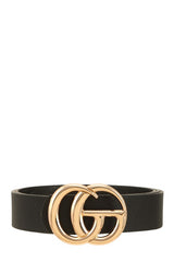 Classic Leather Belt with 'GO' Buckle