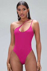 Double One Side Spaghetti Lined Bodysuit