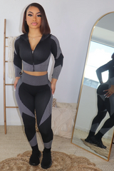 Seamless Active Jacket & Long Pant Set