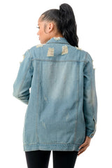 Long Relaxed Denim Jacket