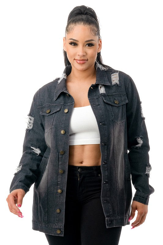 Long Relaxed Denim Jacket