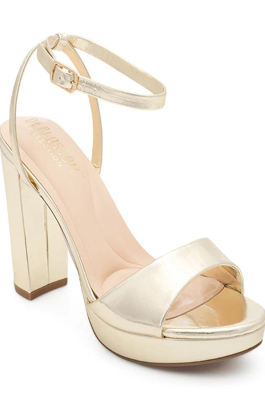 Platform Heel with Ankle Strap