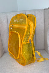 K+K Clear PVC Backpack With Logo