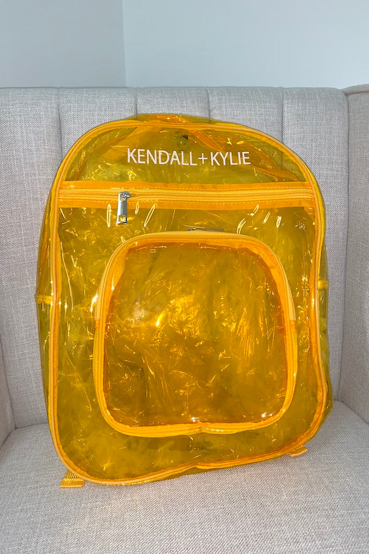 K+K Clear PVC Backpack With Logo