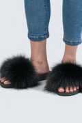 Flat Furry Slipper GOLDEN ROAD TRADING INC