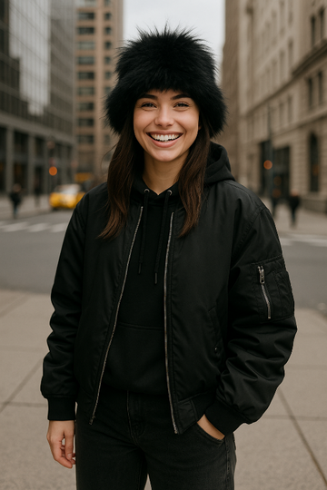 Fluffly Fax Fur Bucket Hat