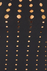 Laser Cut N Hole Sleeveless Dress