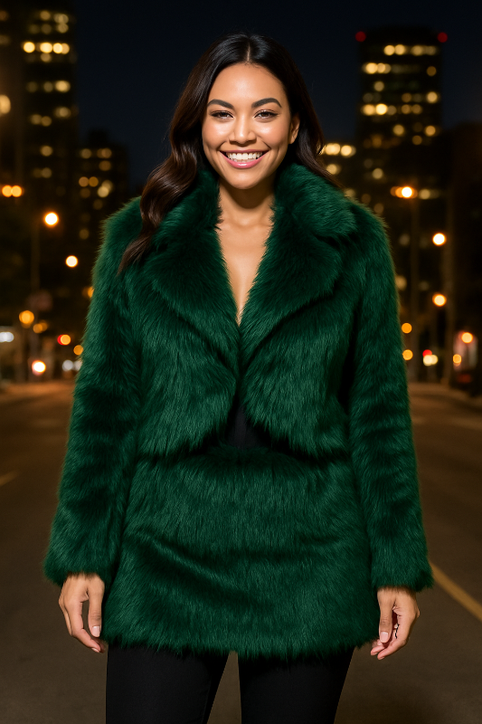 Wild Luxe Faux Fur Coat