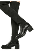 Tall Ribbed Boot with Heel RASOLLI