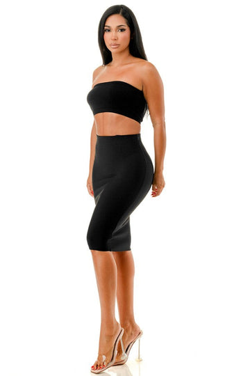 Midi Pencil Bandage Skirt