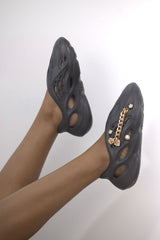 Cut Out Shoes With Jewel